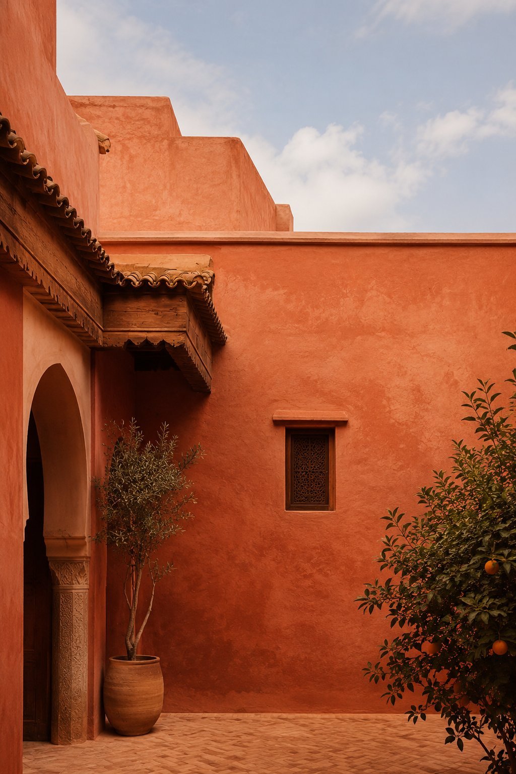 Texture riad ocre