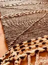 Tapis killim berbère gris chiné L