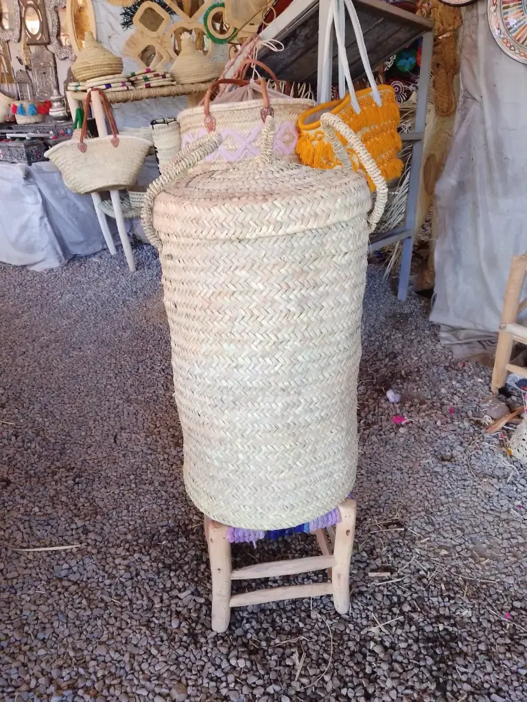 Panier a linge XXL en osier 