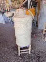 Panier a linge XXL en osier avec couvercle 