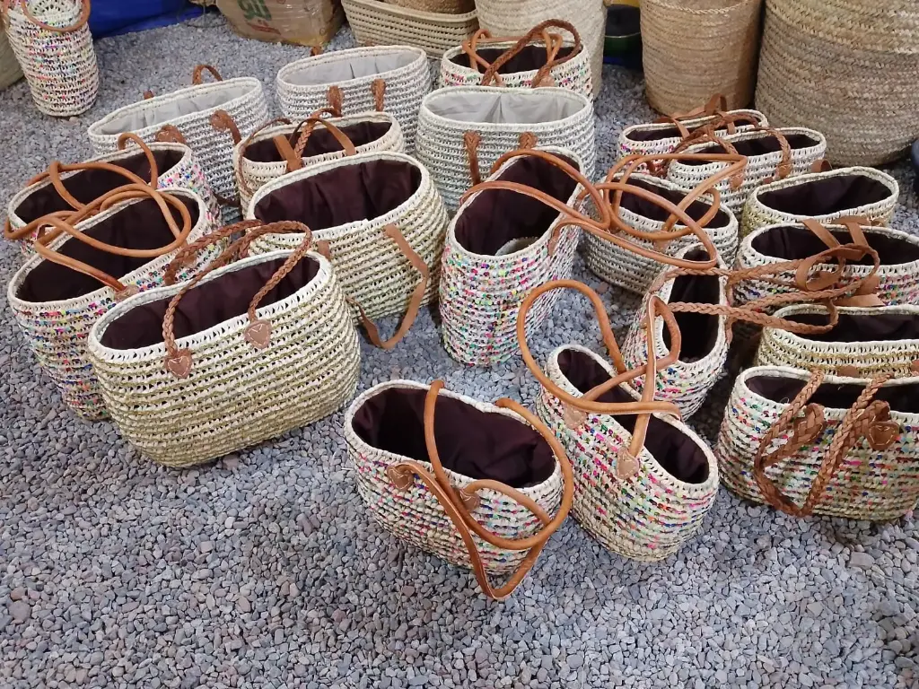 Grand sac en osier 