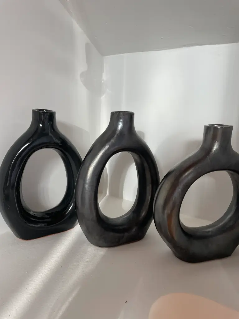 Poterie gris anthracite x3 (Taille S) 