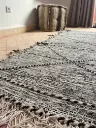 Tapis killim berbère gris chiné (long)